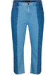Cropped Vera jeans met colorblock, Blue denim, Packshot image number 0