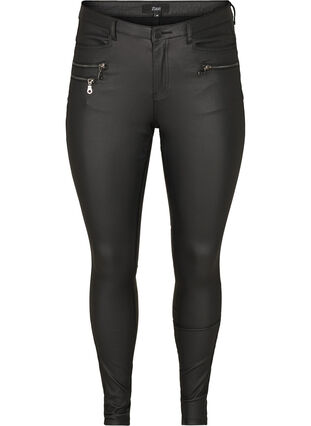Jeans Sanna enduit, Black, Packshot image number 0