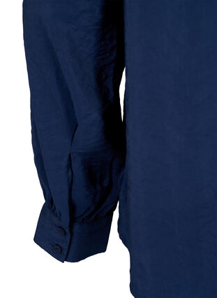 Shirt met lange mouwen van Tencel ™ Modal, Navy Blazer, Packshot image number 4