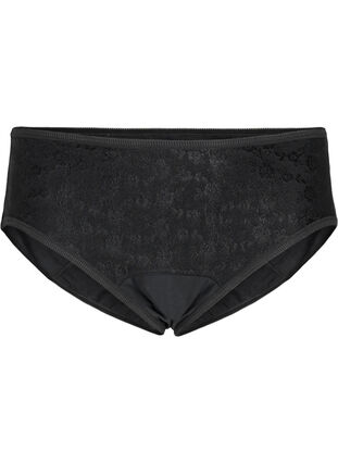 Culottes menstruelles avec dentelle, Black/lace, Packshot image number 0