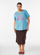 T-shirt imprim&eacute;, Bleu, Model image number 1