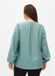Blouse van viscose met gehaakt detail, Chinois Green, Model image number 1