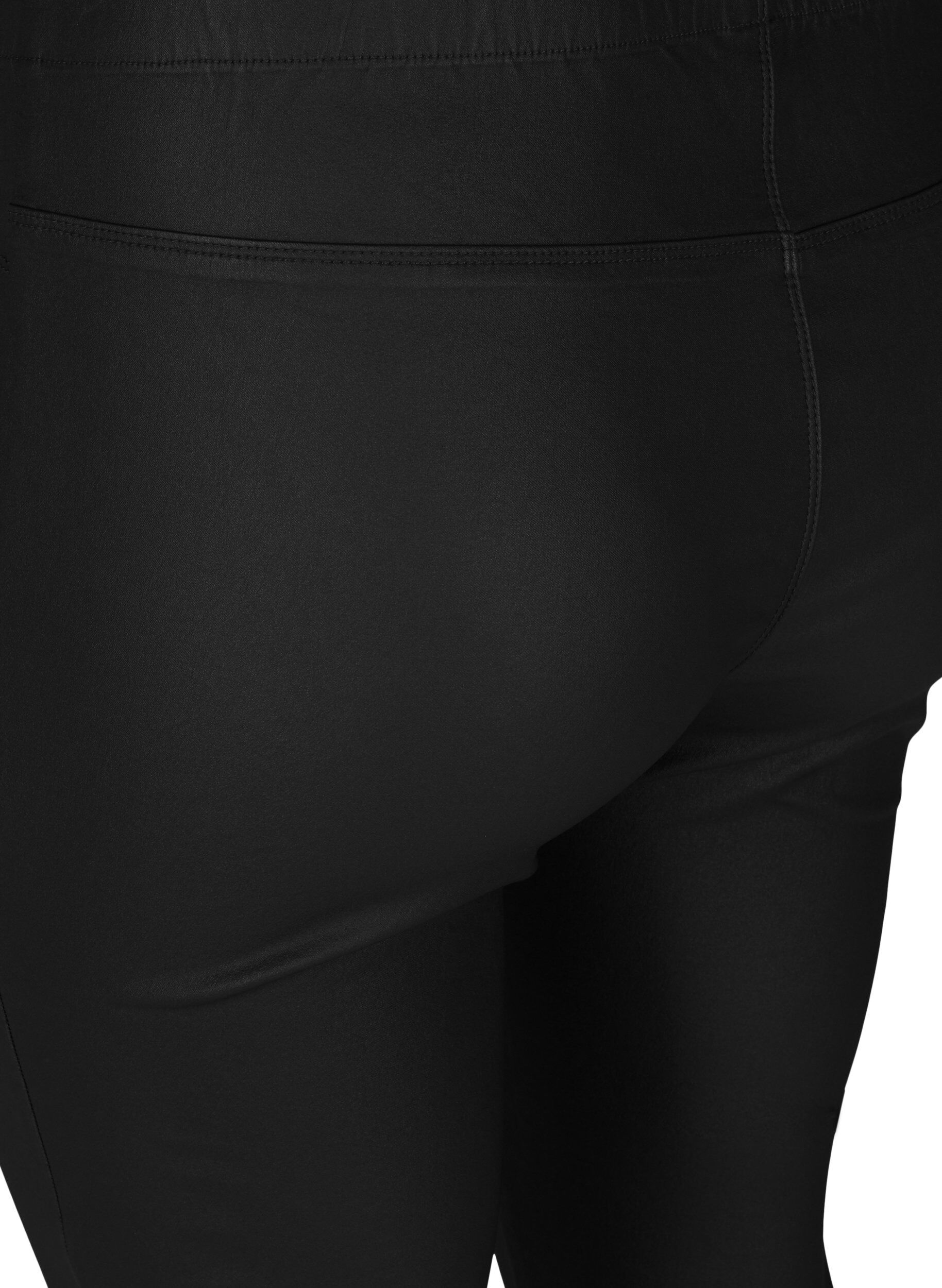 ZizziCoated legging, Black, Packshot image number 3