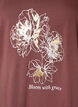 Katoenen T-shirt met V-hals en print aan de voorkant, Rood, Packshot image number 2