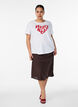 T-shirt imprim&eacute;, Blanc, Model image number 1