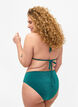 Bikinibroekje met hoge taille en glitter, Groen, Model image number 1