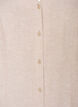Midi jurk in linnen en viscose met ruchesmouwen, Beige, Packshot image number 2