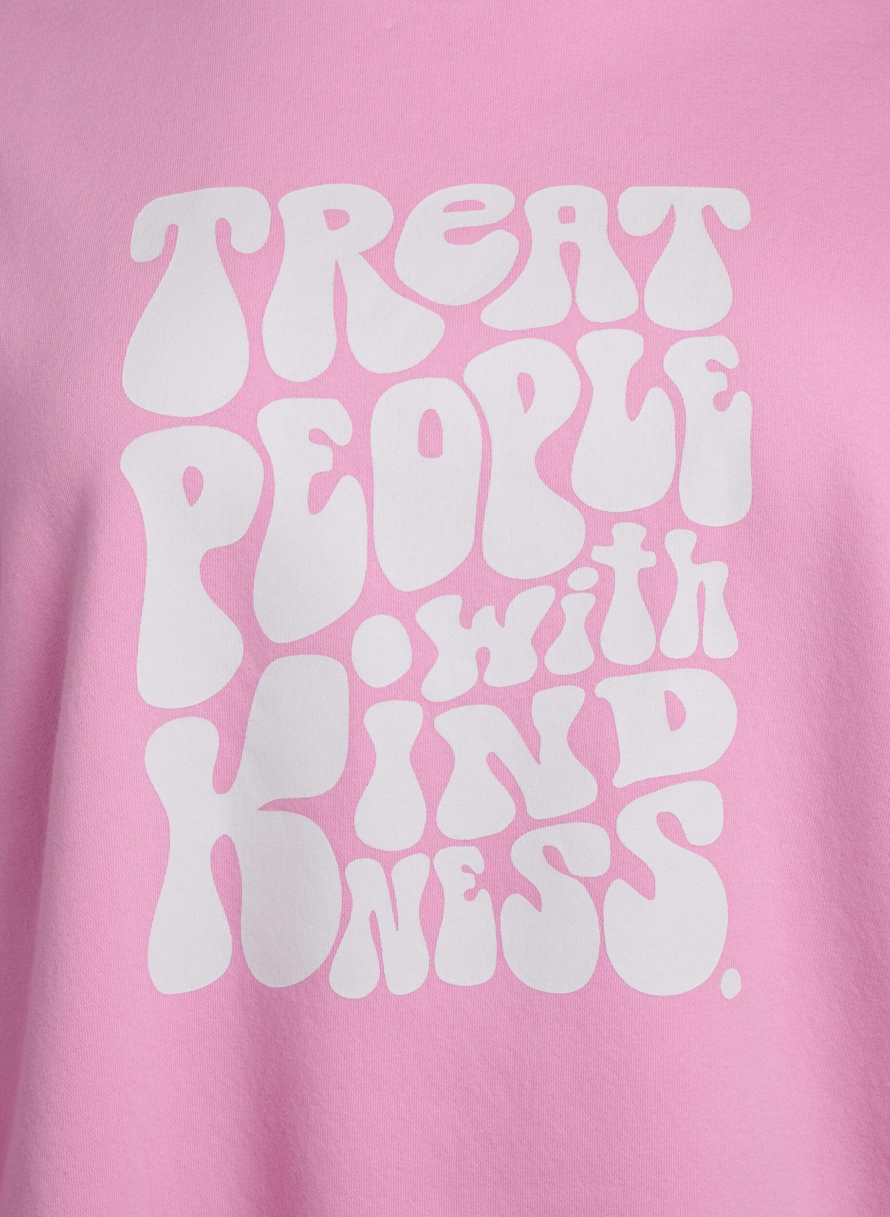 Zizzi Sweat-shirt avec texte imprim&eacute;, Bubblegum, Packshot image number 2