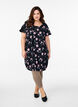 Robe en coton &agrave; manches courtes avec imprim&eacute;, Noir, Model image number 1