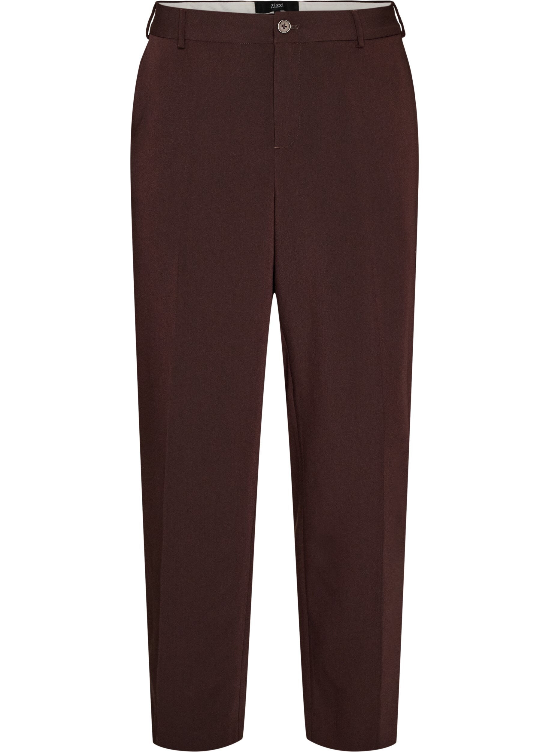 Op maat gemaakte broek met wijde pijpen en hoge taille