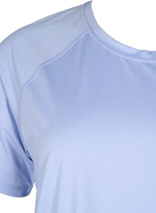 T-shirt d'entraînement avec dos en mailles, Zen Blue, Packshot image number 2