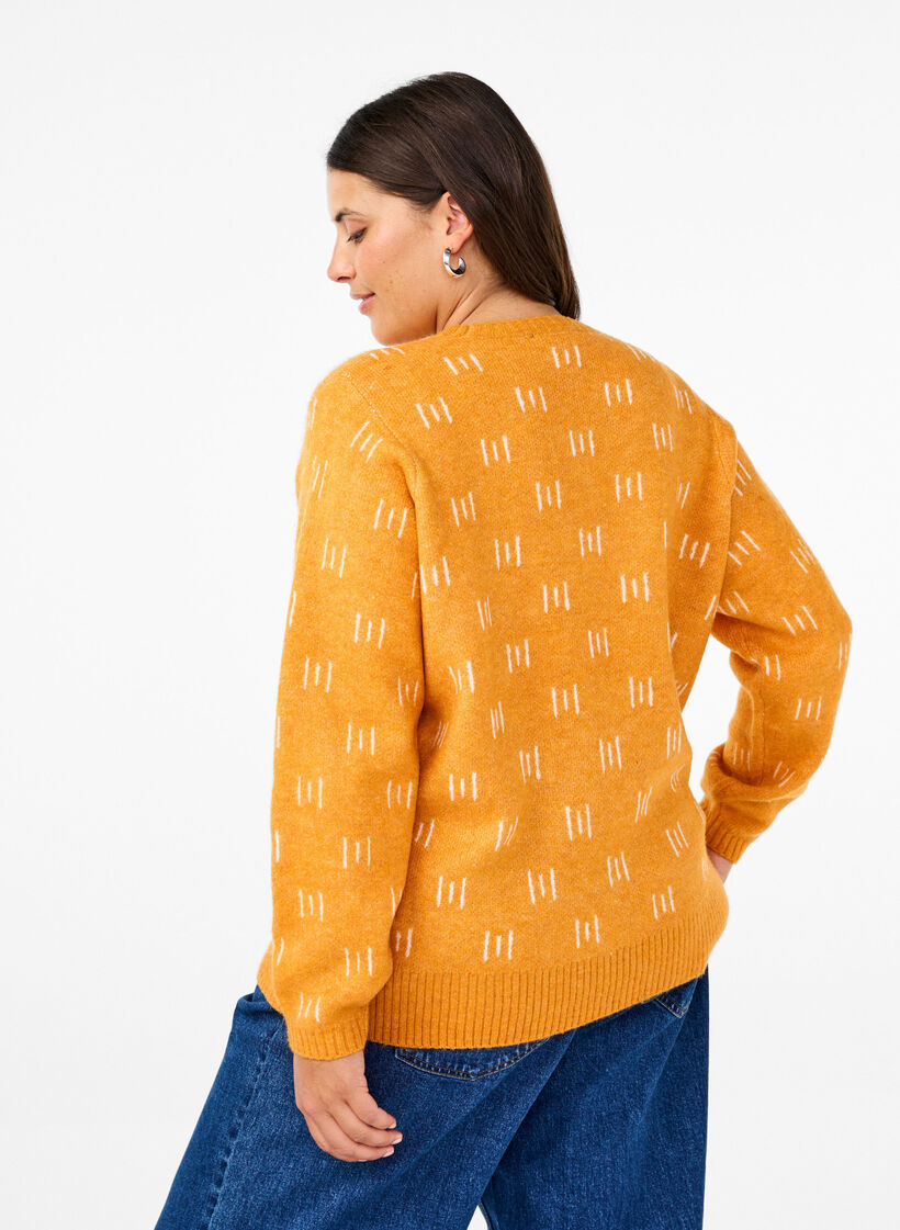 Pull à motifs, Yam Birch Comb, Model image number 1