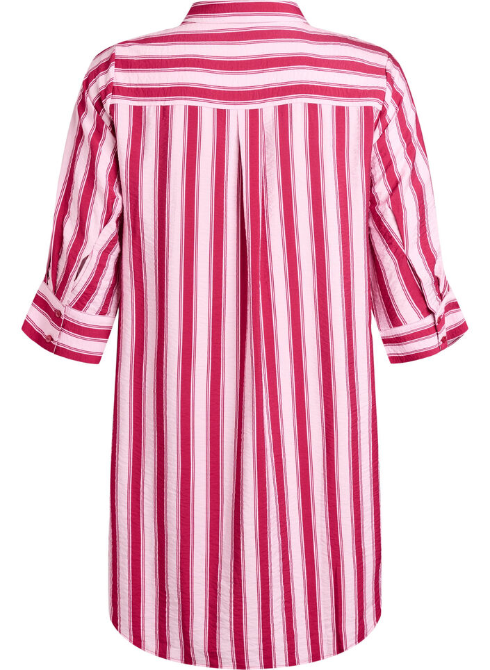 Robe courte avec col et poche poitrine, Rose, Packshot image number 1