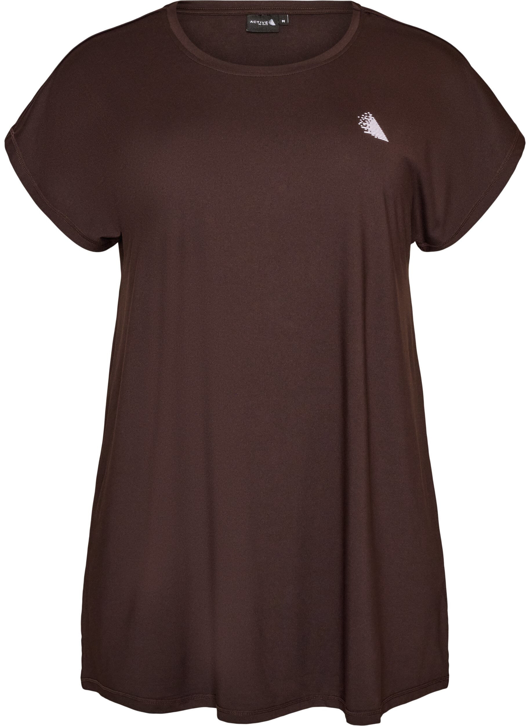 ZizziLang trainings-T-shirt, Bruin, Packshot image number 0