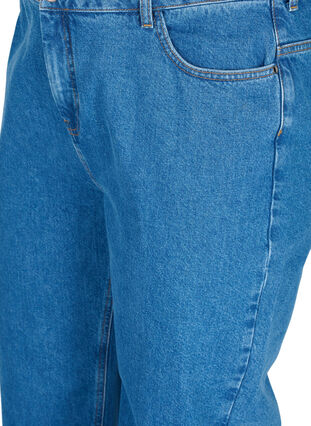 Jean droit taille haute, Blue denim, Packshot image number 2