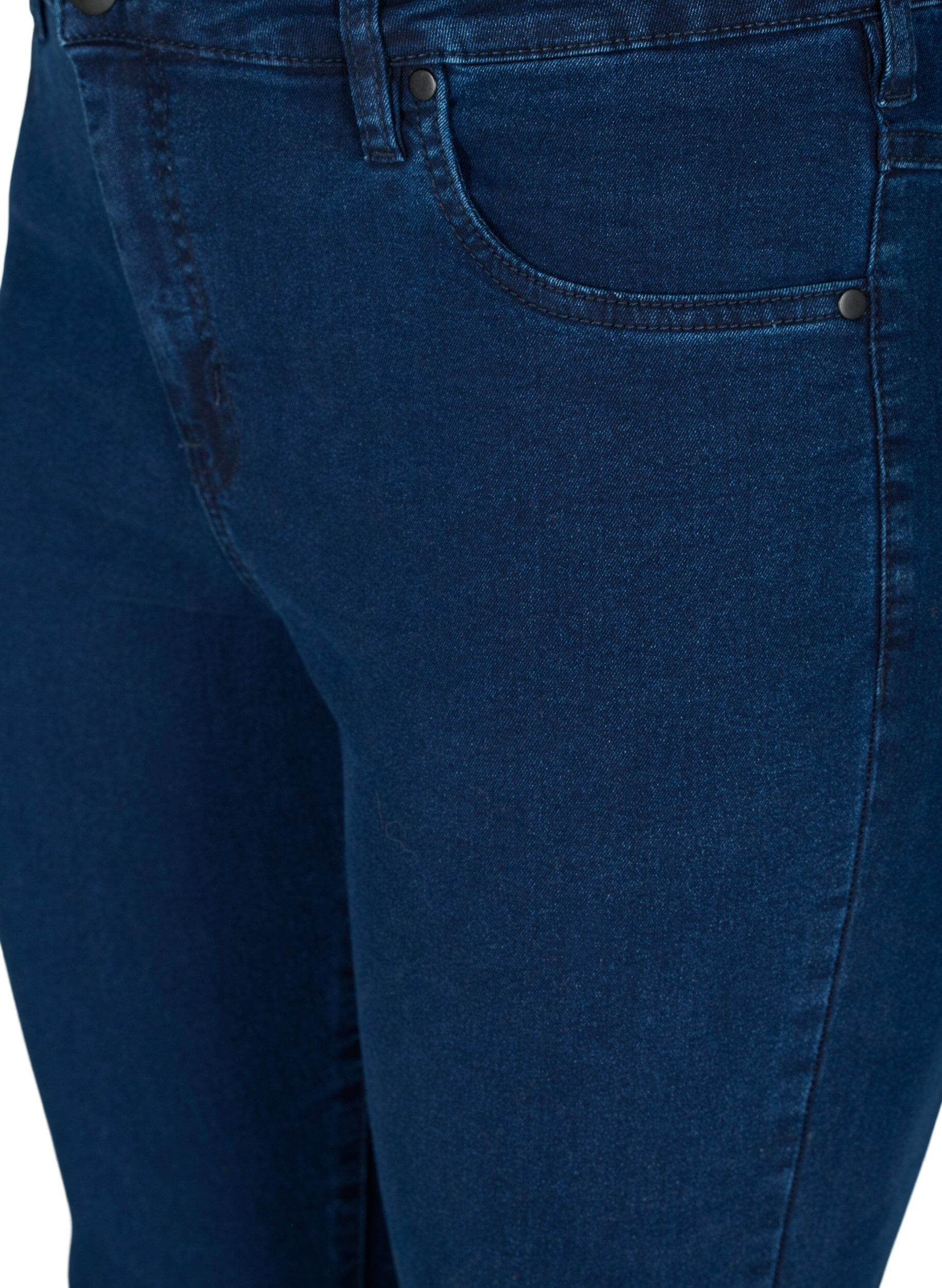 Zizzi Jean Amy super slim taille haute, Bleu, Packshot image number 2