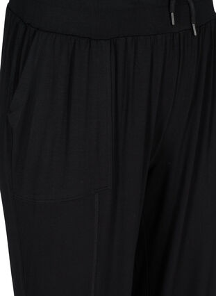 Pantalon d'entraînement ample en viscose, Black, Packshot image number 2