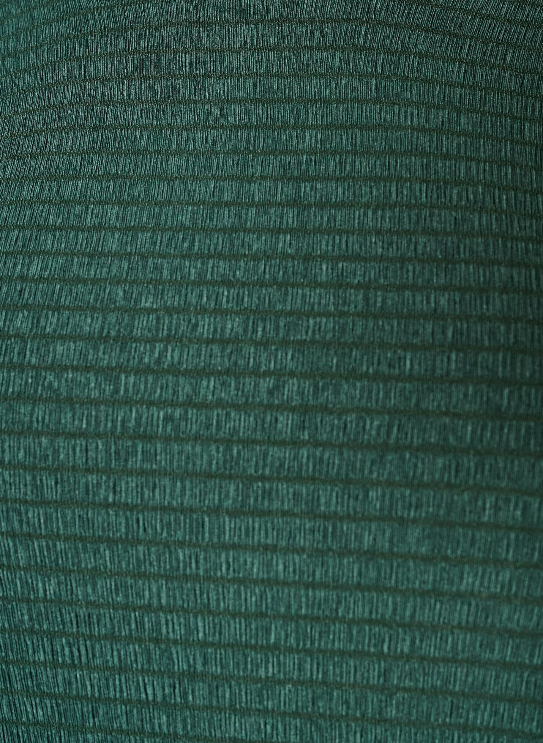 ZizziBlouse textur&eacute;e avec bords ondul&eacute;s, Vert fonc&eacute;, Packshot image number 2