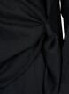 Blouse met lange mouwen in viscose met een wikkel-look, Black, Packshot image number 3