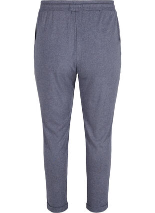 Pantalon chiné avec cordon de serrage et poches, Night Sky Melange, Packshot image number 1