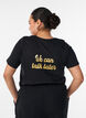 T-shirt imprim&eacute;, Noir, Model image number 2