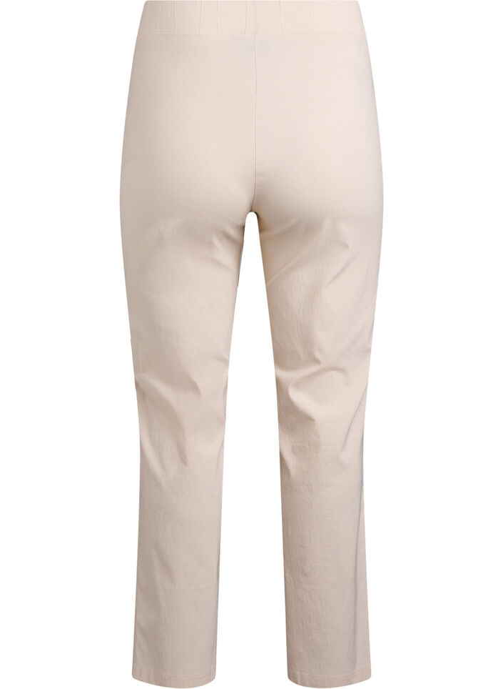 Rekbaar broek van viscose, Beige, Packshot image number 1