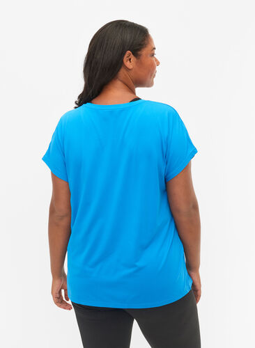 T-shirt d'entraînement à manches courtes, Brilliant Blue, Model image number 1