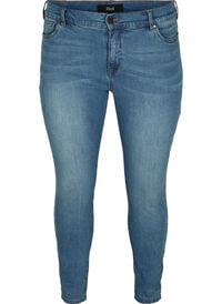 Cropped Amy jeans met hoge taille en strikje
