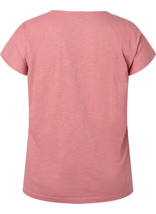 T-shirt en coton avec imprimé feuilles, Old Rose W. Leaf, Packshot image number 1