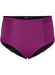 Bikinibroekje met hoge taille en draperingen, Dark Purple, Packshot image number 0