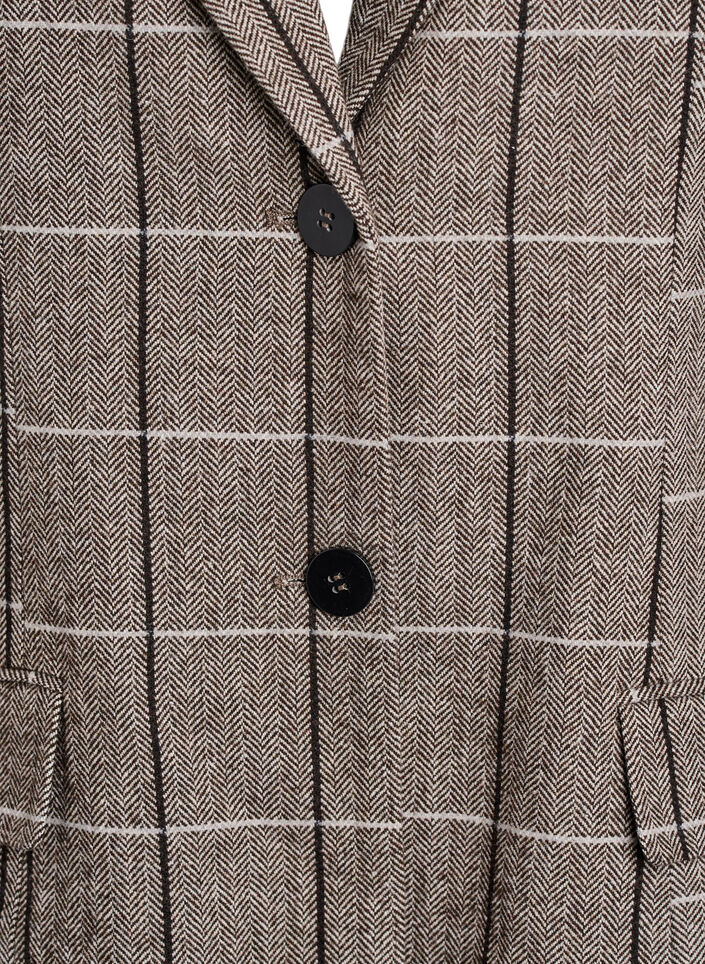 Klassieke geruite blazer, Grijs, Packshot image number 2