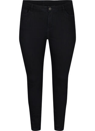 Promotieartikel - Cropped Amy jeans met split, Black, Packshot image number 0