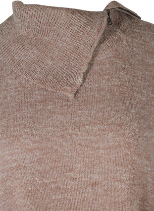 Poncho en tricot à manches courtes et col rond, Iron Mel., Packshot image number 2