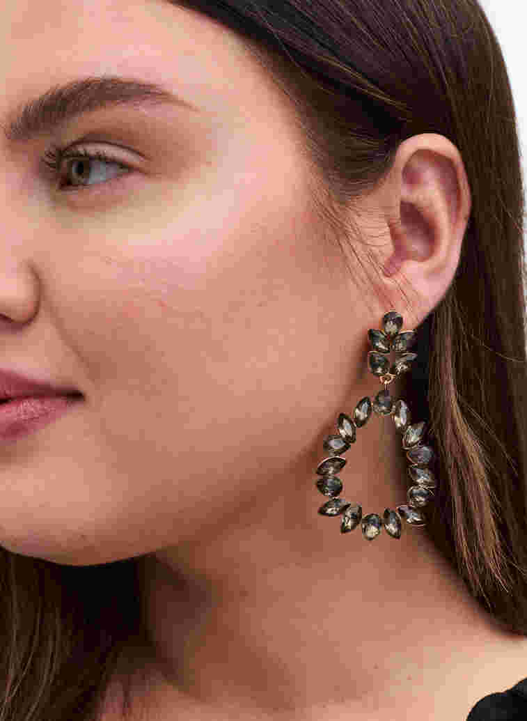 Boucles d'oreilles avec pendentifs, Black, Model
