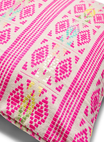 Housse de coussin avec motif brodé, Pink Comb, Packshot image number 1