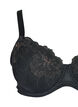 Soutien-gorge rembourré doté de détails de broderie brillants, Noir, Packshot image number 2