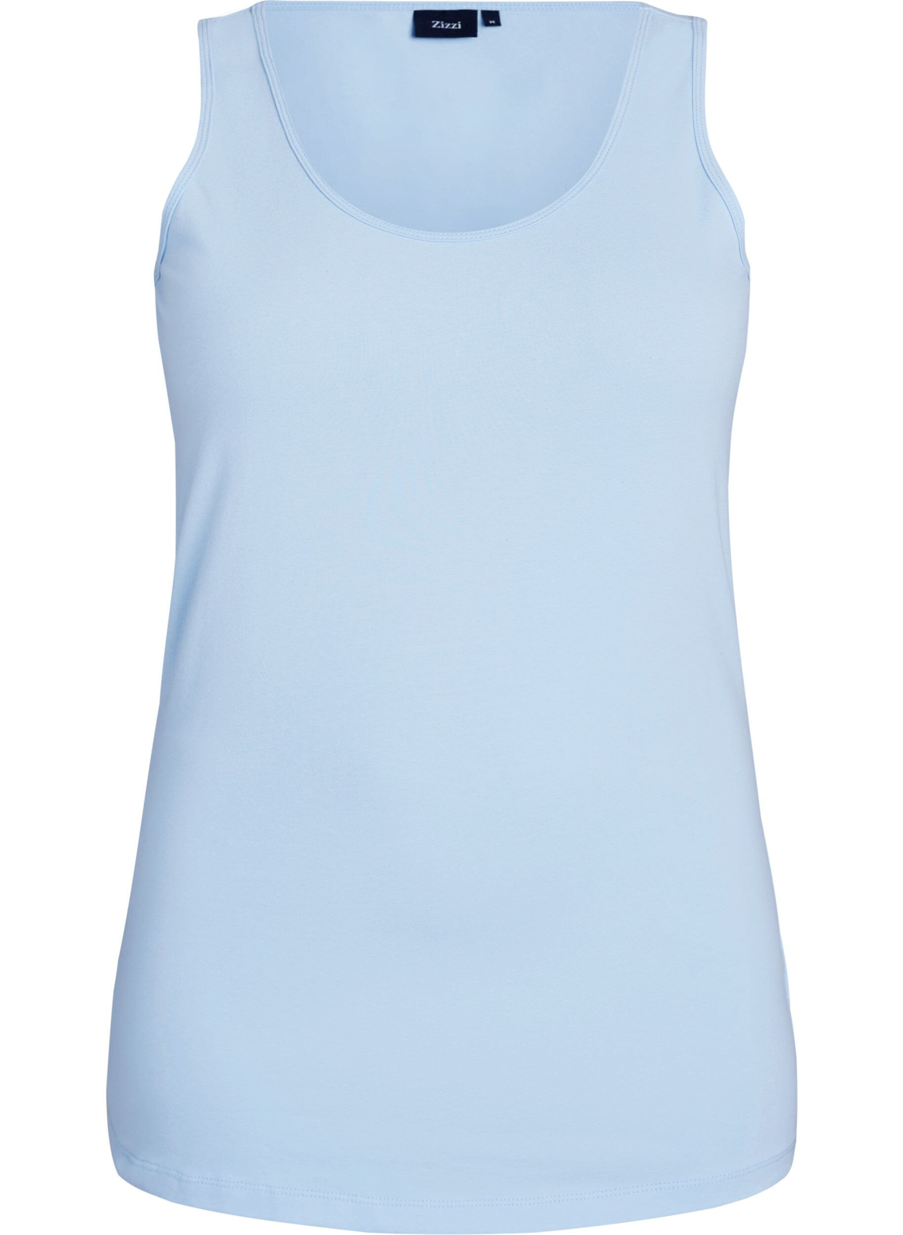 Effen basic top in katoen