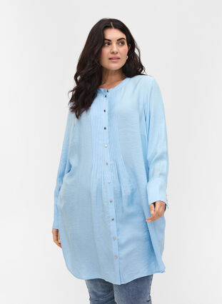 Robe chemise à manches longues en viscose, Dutch Canal, Model image number 0