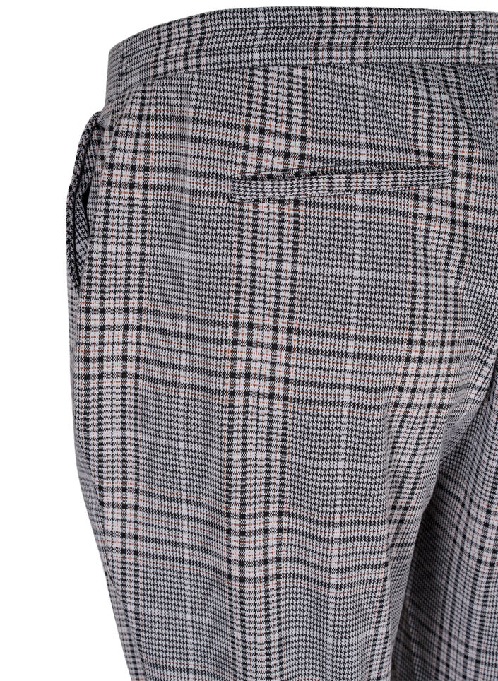 Pantalon court Maddison à carreaux, Black Check, Packshot image number 3