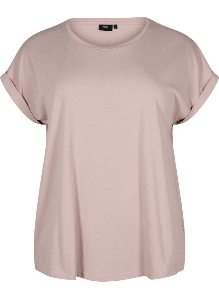 T-shirt met korte mouwen van katoenmix, Rood, Packshot image number 0