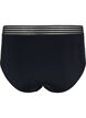 Bikinibroekje met hoge taille en mesh, Black, Packshot image number 1
