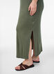 Robe c&ocirc;tel&eacute;e sans manches en viscose, Vert, Model image number 2
