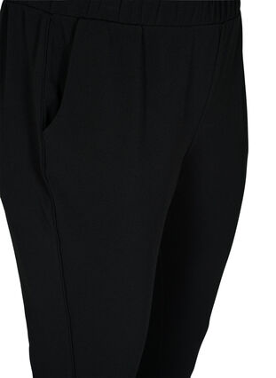 Pantalon avec poches et passepoil, Black, Packshot image number 2