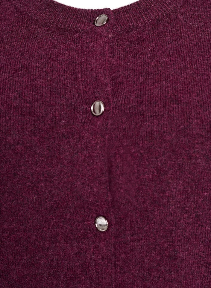  Cardigan en tricots &agrave; manches courtes, Bordeaux fonc&eacute;, Packshot image number 2