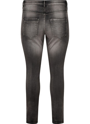 Slim fit Emily jeans met normale taille, Dark Grey Denim, Packshot image number 1