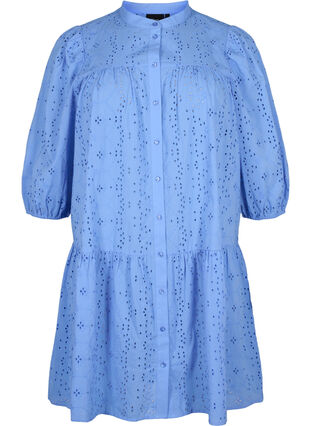 Robe chemise en coton à broderie anglaise, Marina, Packshot image number 0