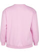 Sweatshirt met badstof tekst, Roze, Packshot image number 1