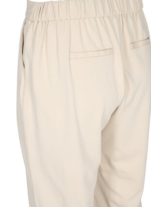 Pantalon culotte uni avec poches, Off White, Packshot image number 3