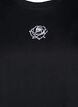Katoenen T-shirt met borduursel details, Zwart, Packshot image number 2