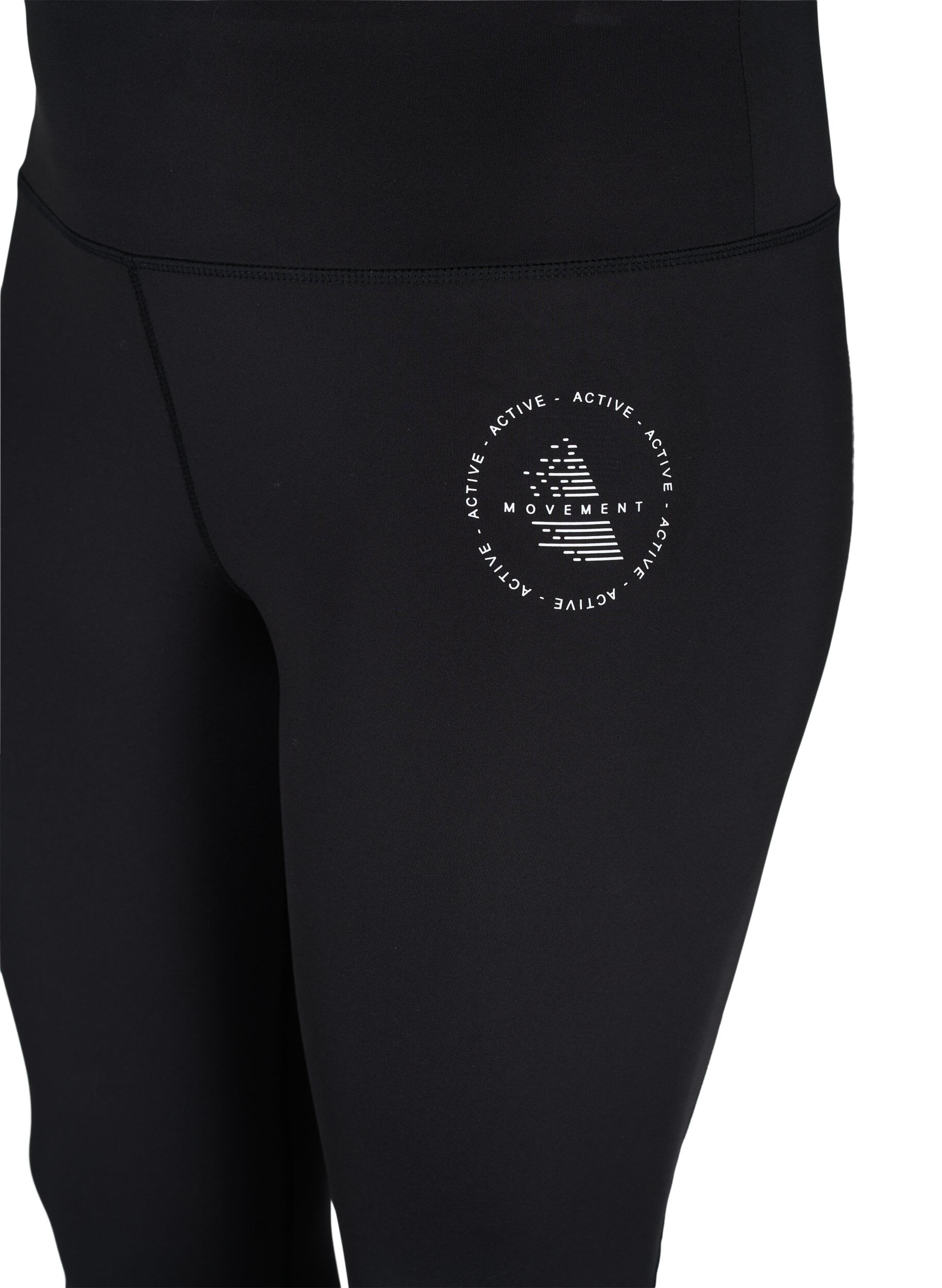 Zizzi Leggings de gym de couleur unie, Black, Packshot image number 2